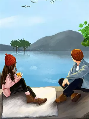 我和香樟树合影简笔画