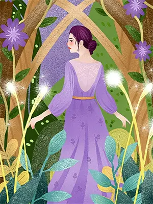 高级感茉莉花簪